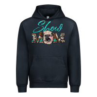 Navy show mom aztec cowhide heifer Urban Hoodie - Artiststas
