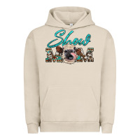 Pigment French Oak show mom aztec cowhide heifer Urban Hoodie - Artiststas