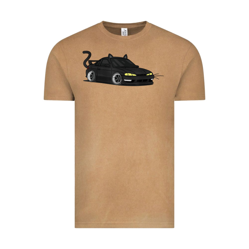 Spooky Halloween Jdm S14 Silvia 240sx Black Cat Illustrated T Shirt Vintage Tee by trangStudio | Teevron