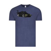 Vintage Denim spooky halloween jdm s14 silvia 240sx black cat illustrated t shirt Vintage Tee - trangStudio