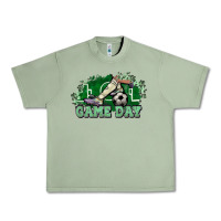 Oil Green Game day Soccer Urban Heavy Tee - NancyCooperArtShop