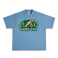 Pebble Blue Game day Soccer Urban Heavy Tee - NancyCooperArtShop