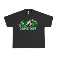 Pigment Black Game day Soccer Urban Heavy Tee - NancyCooperArtShop