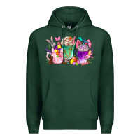 Sports Green Easter Coffee Cups With Bunny Premium Hoodie - BundleAndBundleShop