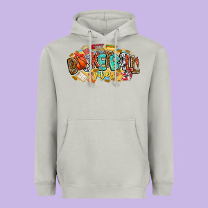 Basketball Vibes Heavyweight Hoodie Designed By Cowhidedigitalart