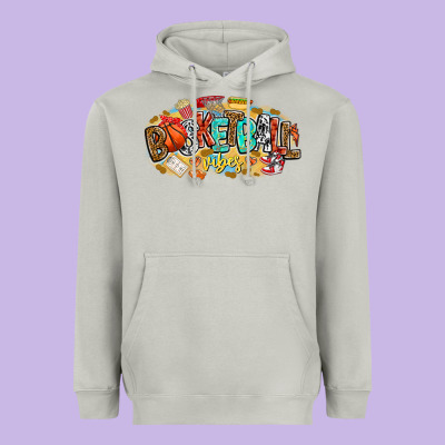 Basketball Vibes Heavyweight Hoodie Designed By Cowhidedigitalart