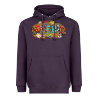 Plum basketball vibes Heavyweight Hoodie - CowhideDigitalArt