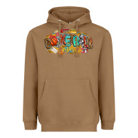 Toasted Coconut basketball vibes Heavyweight Hoodie - CowhideDigitalArt