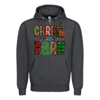 Smoke christ is born Zipper Hoodie - FaDigitalArtStudio