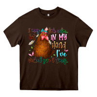 Chocolate Brown i may look calm but in my head ive pecked you 3 ti Heavy Core Tee - JahusDesignShop