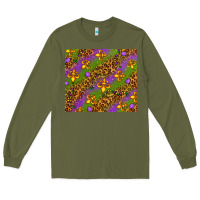 Army Green Mardi Gras tumbler Long Sleeve Tee - HowdyJamesFarm