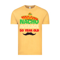 Vintage Mustard Mens Nacho Average 50 Year Old Cinco de Mayo 50th Birthday Vintage Tee - trangStudio