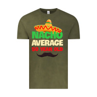 Vintage Olive Mens Nacho Average 50 Year Old Cinco de Mayo 50th Birthday Vintage Tee - trangStudio