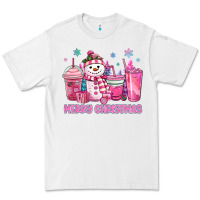 White merry christmas snowman coffee cups Premium Tee - MaliasSmallBusiness