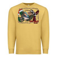 Antique Gold joy Christmas Premium Sweatshirt - CowhideDigitalArt