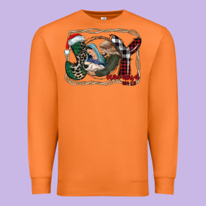 Joy Christmas Premium Sweatshirt Designed By Cowhidedigitalart