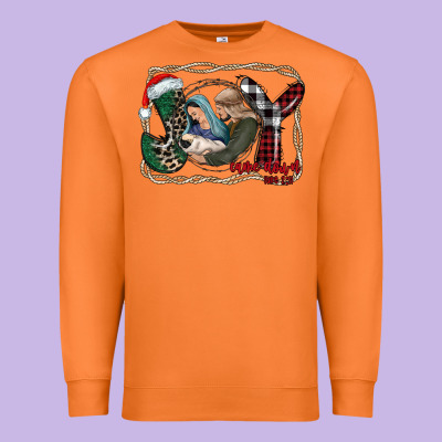Joy Christmas Premium Sweatshirt Designed By Cowhidedigitalart