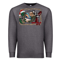Charcoal Heather joy Christmas Premium Sweatshirt - CowhideDigitalArt