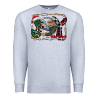 Heather Grey joy Christmas Premium Sweatshirt - CowhideDigitalArt