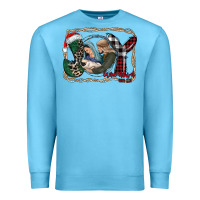 Ocean Blue joy Christmas Premium Sweatshirt - CowhideDigitalArt