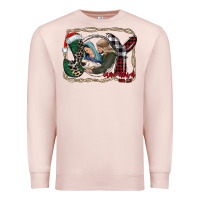 Pale Pink joy Christmas Premium Sweatshirt - CowhideDigitalArt