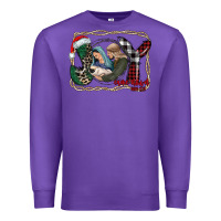 Purple joy Christmas Premium Sweatshirt - CowhideDigitalArt