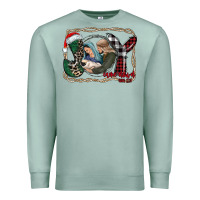 Seafoam joy Christmas Premium Sweatshirt - CowhideDigitalArt