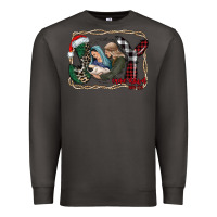 Smoke joy Christmas Premium Sweatshirt - CowhideDigitalArt