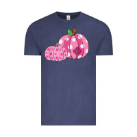 Vintage Denim halloween fall pink pumpkin Vintage Tee - trangStudio