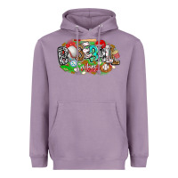Lavender baseball vibes Heavyweight Hoodie - CowhideDigitalArt