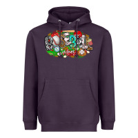 Plum baseball vibes Heavyweight Hoodie - CowhideDigitalArt