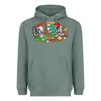 Sage baseball vibes Heavyweight Hoodie - CowhideDigitalArt