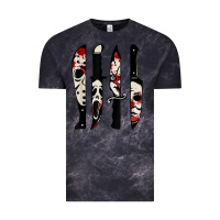 Cloud Black knives horror movie friday halloween horror ghost Vintage Tee - trangStudio
