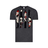 Vintage Black knives horror movie friday halloween horror ghost Vintage Tee - trangStudio