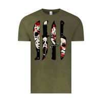 Vintage Olive knives horror movie friday halloween horror ghost Vintage Tee - trangStudio