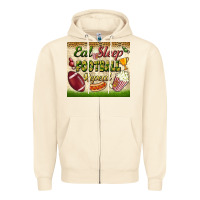 Sandshell eat sleep football repeat tumbler Zipper Hoodie - BundleAndBundleShop