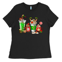 Elf Coffee Cups Ladies Tee | Teevron