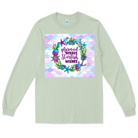 Matcha mermaid kisses starfish wishes Long Sleeve Tee - TumblerDesignByShophia