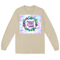 Mushroom mermaid kisses starfish wishes Long Sleeve Tee - TumblerDesignByShophia