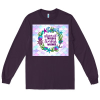 Plum mermaid kisses starfish wishes Long Sleeve Tee - TumblerDesignByShophia