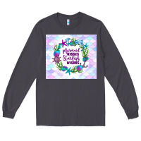 Smoke mermaid kisses starfish wishes Long Sleeve Tee - TumblerDesignByShophia