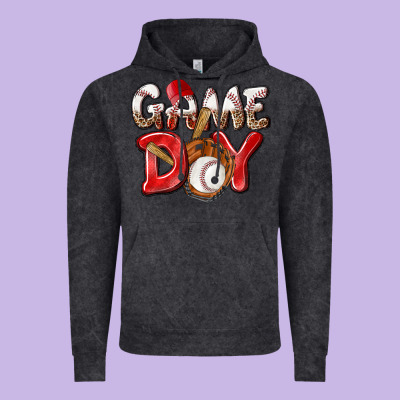 Game Day Baseball Vintage Hoodie Designed By Nancycooperartshop