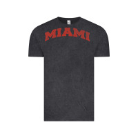 Vintage Black Miami Ohio Classic Athletic Sports Distressed Vintage Tee - trangStudio