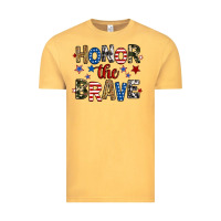 Vintage Mustard honor the brave Vintage Tee - RanaPortraitStore