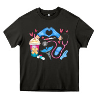 Asphalt nurse life Heavy Core Tee - MaliasSmallBusiness