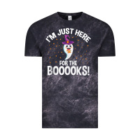 Cloud Black teacher halloween bookworm just here for the boooks ghost tank top Vintage Tee - trangStudio