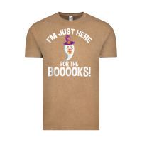 Vintage Coffee teacher halloween bookworm just here for the boooks ghost tank top Vintage Tee - trangStudio