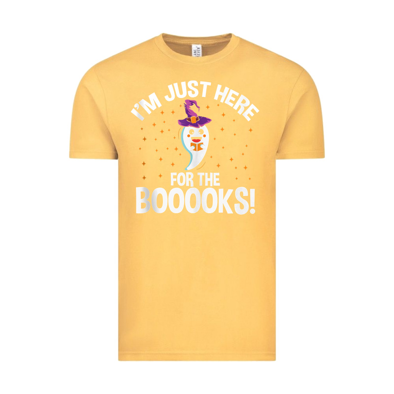 Teacher Halloween Bookworm Just Here For The Boooks Ghost Tank Top Vintage Tee by trangStudio | Teevron