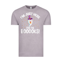 Vintage Zinc teacher halloween bookworm just here for the boooks ghost tank top Vintage Tee - trangStudio