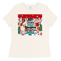 Bone hot cocoa cozy blankets christmas movies tumbler Ladies Tee - MaliasSmallBusiness